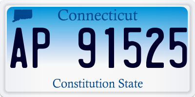 CT license plate AP91525