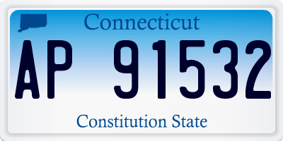 CT license plate AP91532