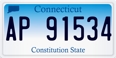 CT license plate AP91534