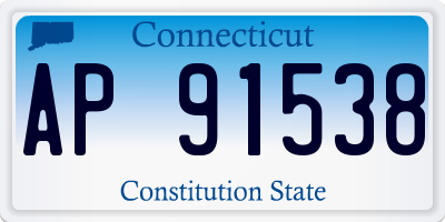 CT license plate AP91538