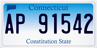 CT license plate AP91542