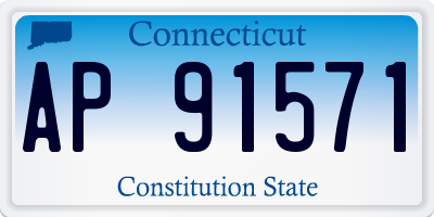 CT license plate AP91571