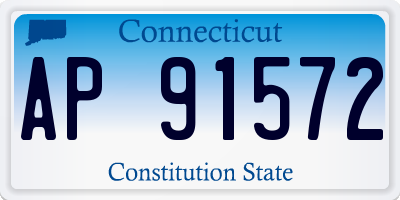 CT license plate AP91572