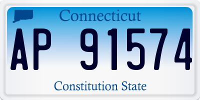 CT license plate AP91574
