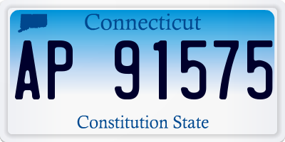 CT license plate AP91575