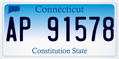 CT license plate AP91578