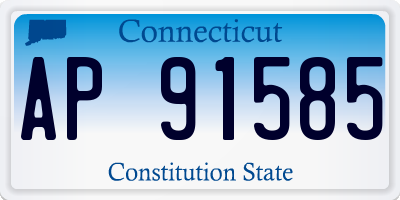 CT license plate AP91585
