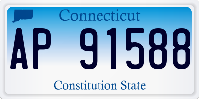 CT license plate AP91588