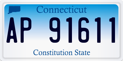 CT license plate AP91611