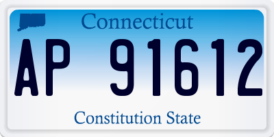 CT license plate AP91612