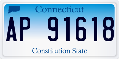 CT license plate AP91618