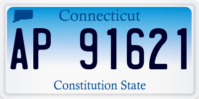 CT license plate AP91621