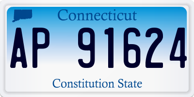 CT license plate AP91624