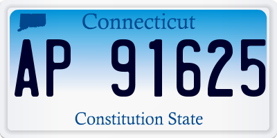 CT license plate AP91625