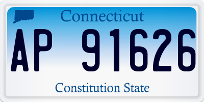 CT license plate AP91626