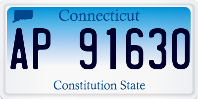 CT license plate AP91630