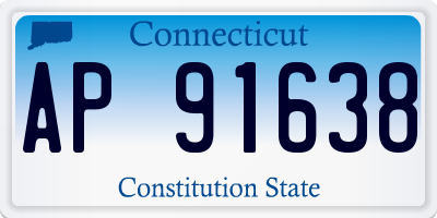 CT license plate AP91638