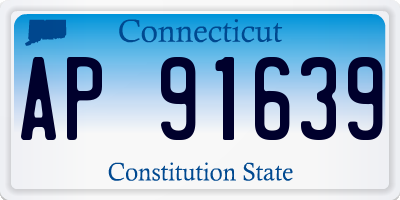 CT license plate AP91639