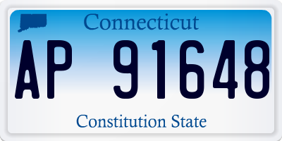 CT license plate AP91648