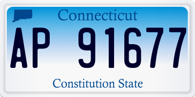 CT license plate AP91677