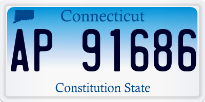 CT license plate AP91686