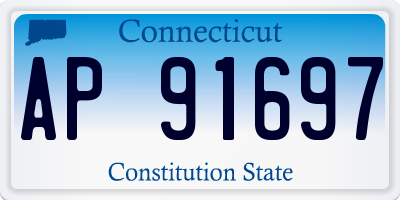 CT license plate AP91697