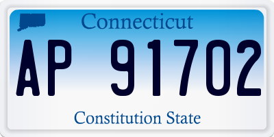 CT license plate AP91702