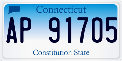 CT license plate AP91705