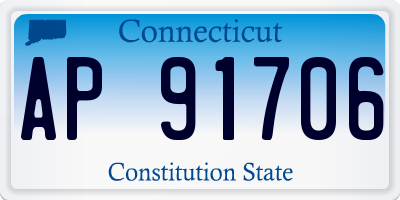 CT license plate AP91706