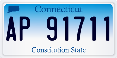 CT license plate AP91711