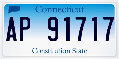 CT license plate AP91717