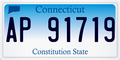 CT license plate AP91719