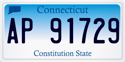 CT license plate AP91729