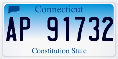 CT license plate AP91732