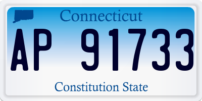 CT license plate AP91733