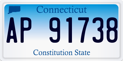 CT license plate AP91738