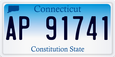 CT license plate AP91741