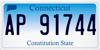 CT license plate AP91744