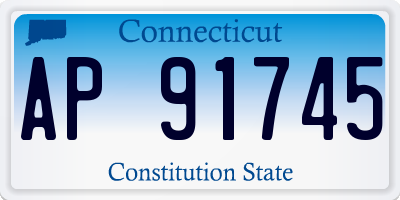 CT license plate AP91745
