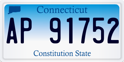 CT license plate AP91752
