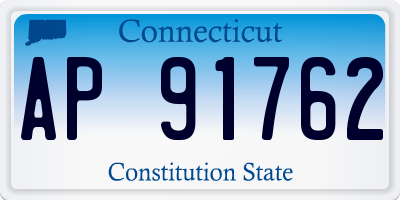 CT license plate AP91762