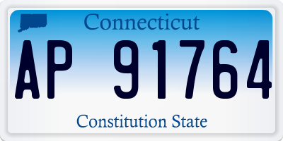 CT license plate AP91764