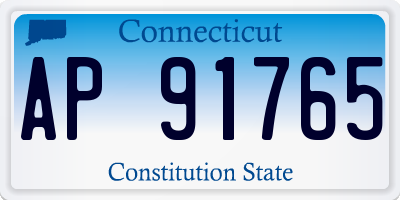 CT license plate AP91765