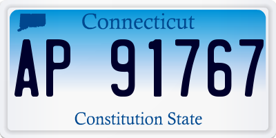 CT license plate AP91767