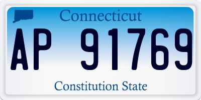 CT license plate AP91769