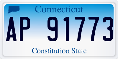 CT license plate AP91773