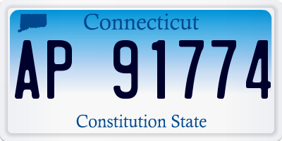 CT license plate AP91774