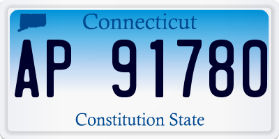 CT license plate AP91780