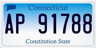 CT license plate AP91788