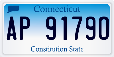 CT license plate AP91790